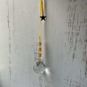 Angel de la Guarda Cairel redondo 3cm - Amarillo