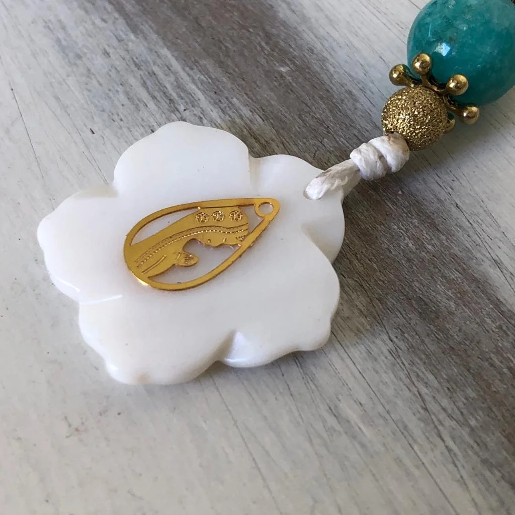 Denario ágatas & cristal & Goldfilled - Imagen 3