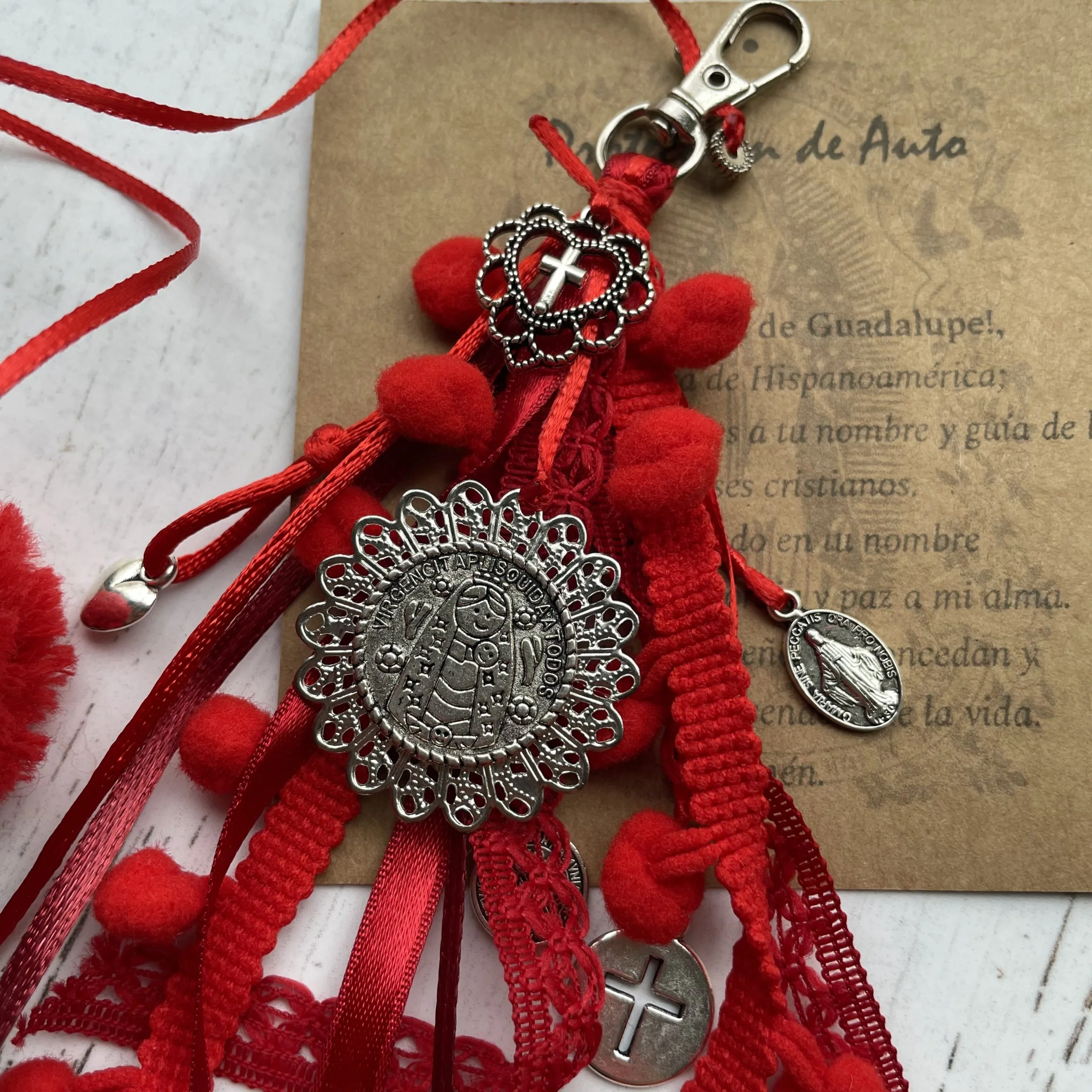 Protector Auto Virgen de Guadalupe Chascon - Imagen 3