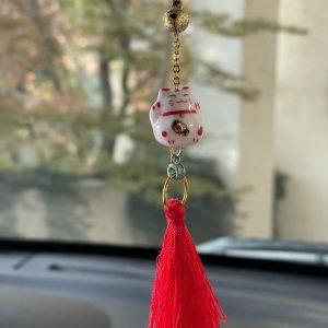 Protector Auto Maneki Neko - Gato de la Buena Suerte - - Rojo