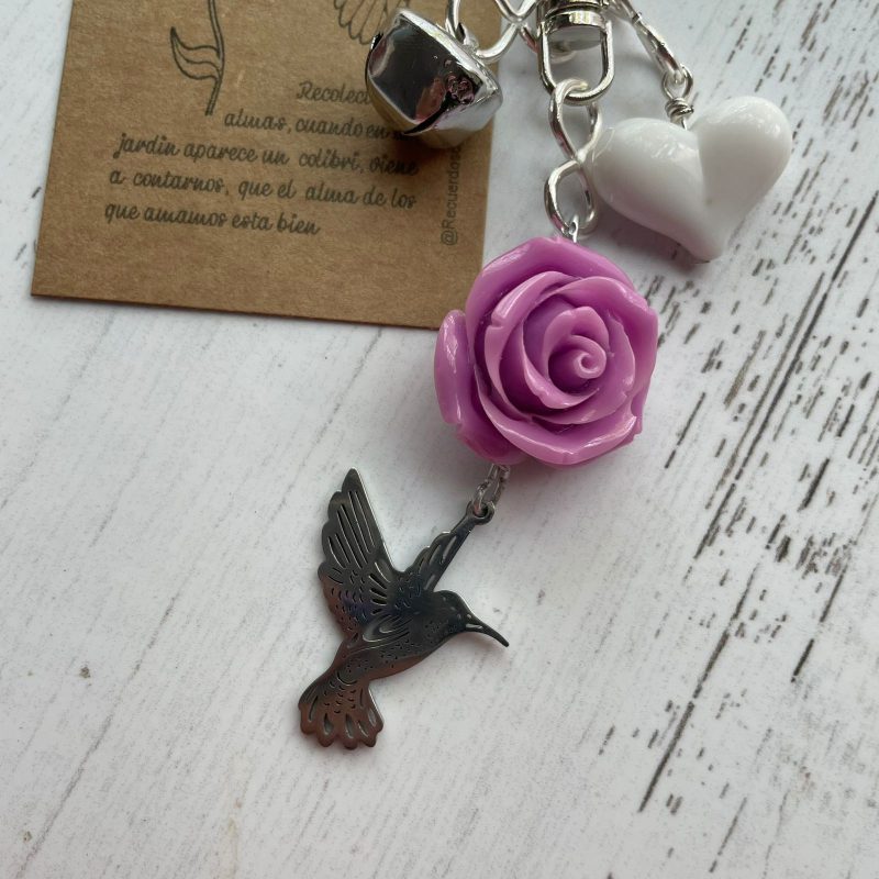 Llavero protector Colibri en flor - Imagen 5