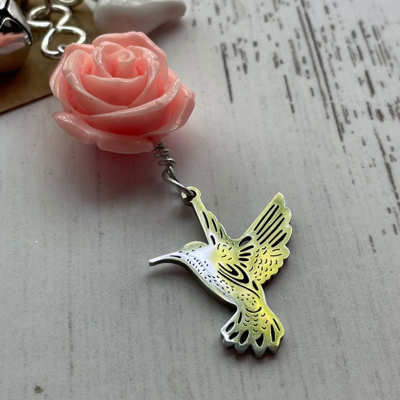 Llavero protector Colibri en flor - Imagen 4