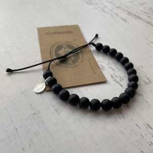Pulsera Onix Hombre medalla Virgen de los Rayos