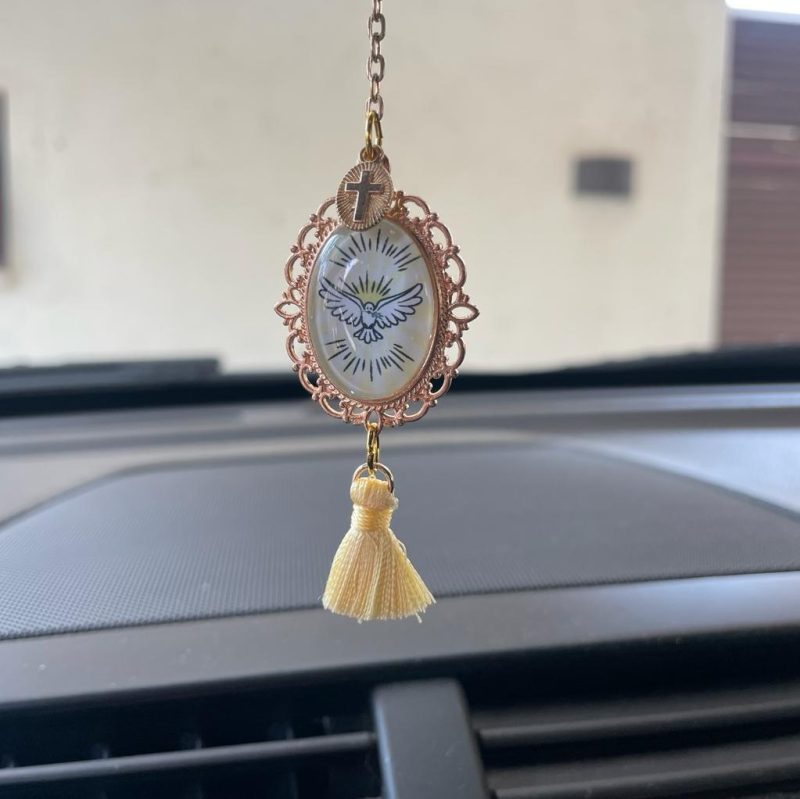 Protección Auto Escapulario Espíritu Santo Resplandor - Imagen 4