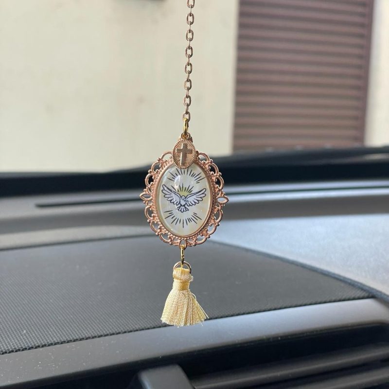Protección Auto Escapulario Espíritu Santo Resplandor