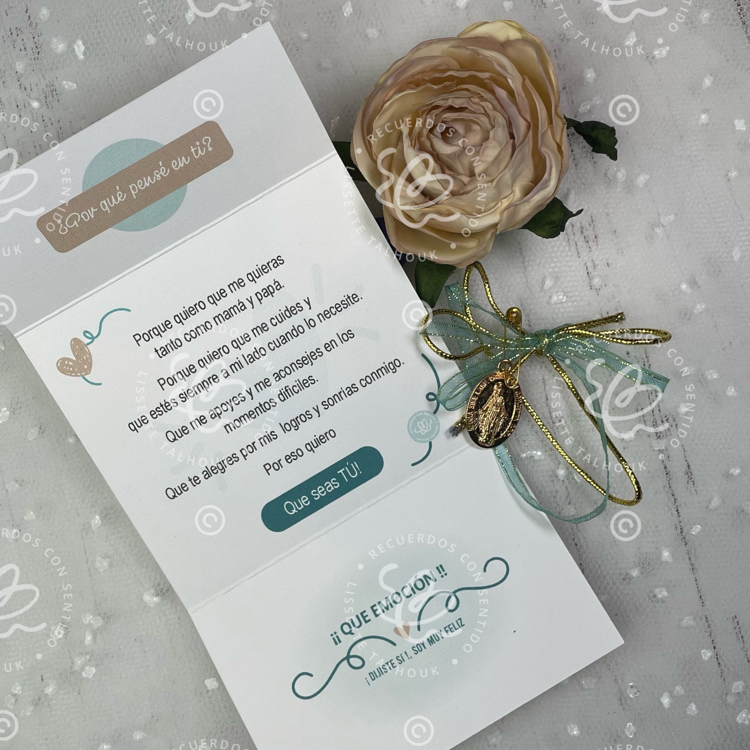 Regalo Padrinos Corazón protector QUIEREN SER MIS PADRINOS? - Imagen 6