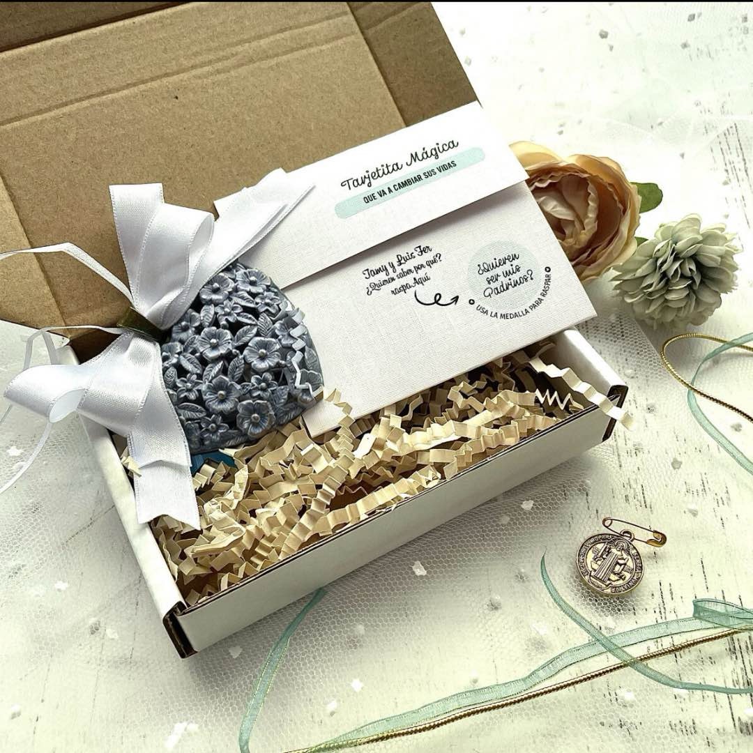 Regalo Padrinos Corazón protector QUIEREN SER MIS PADRINOS? Nombre Personalizado