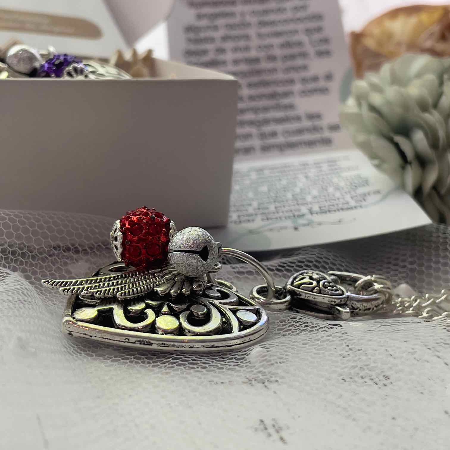 Llamador de ángel Auto corazón Tibetano - Imagen 4