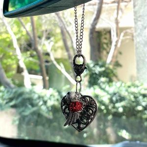 Llamador de ángel Auto corazón Tibetano - Rojo