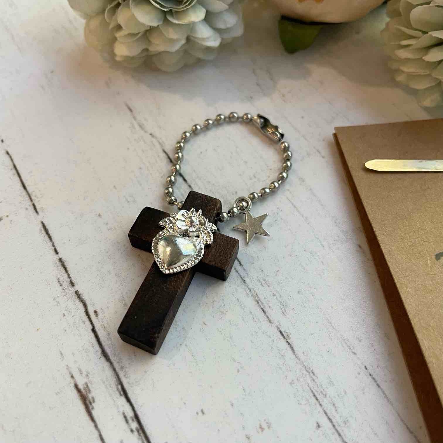 Recuerdo Bautizo Primera Comunión Colgante Cruz Detente $2.750- c/u - Imagen 4