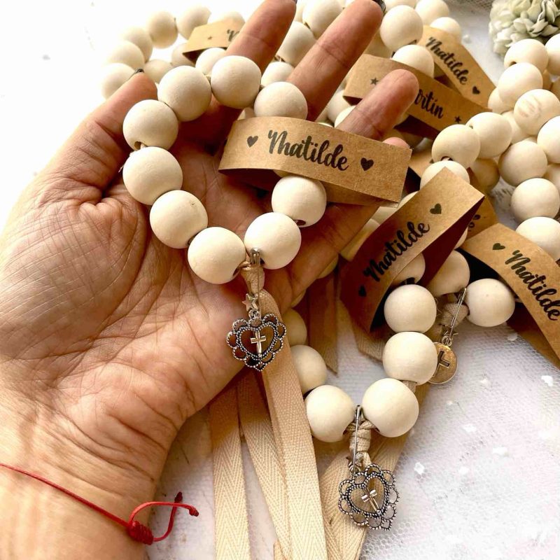 Recuerdos Bautizo Primera Comunión Denario Madera Magic Angel de la guarda $3.550-c/u - Imagen 4