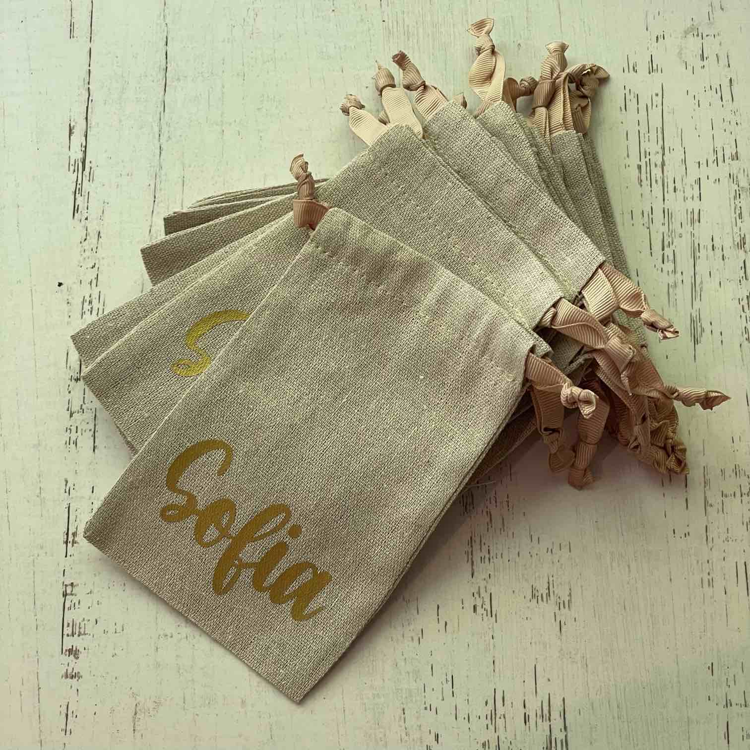 Bolsa recuerdo Bautizo Primera Comunión Personalizada $2.800- c/u - Imagen 3