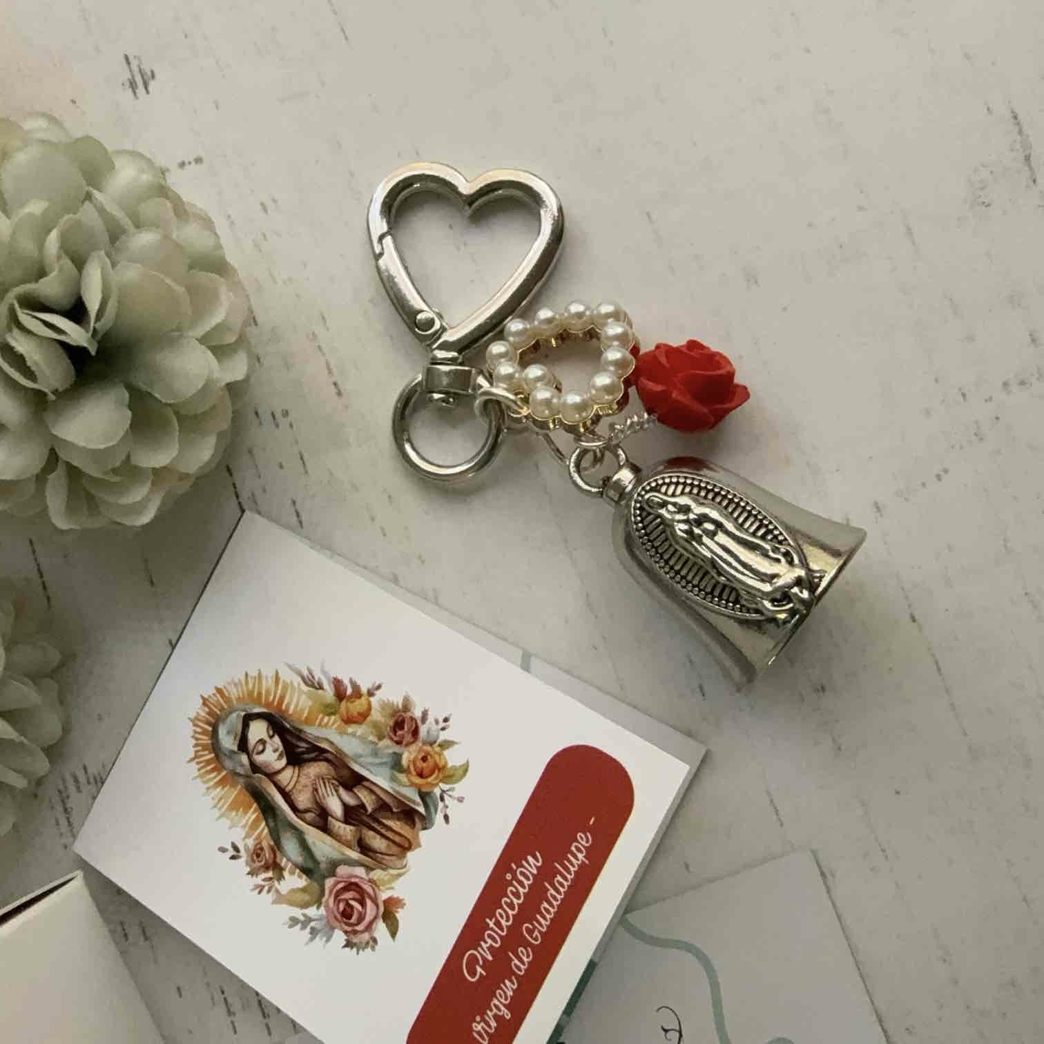 Protector de cartera Virgen de Guadalupe pearl