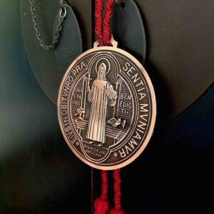 Protección Medallón Tibetano San Benito XL - Bronce